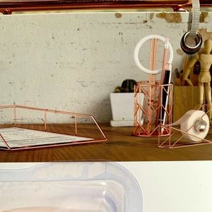 Rose Gold Desk Set NEW